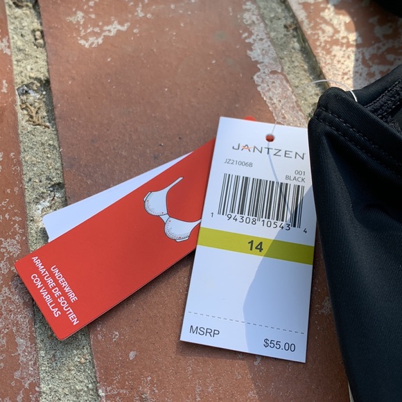 💖💖 Jantzen Women’s Surplice Underwire Beachwear Swim Top Separates NWT - Picture 7 of 8